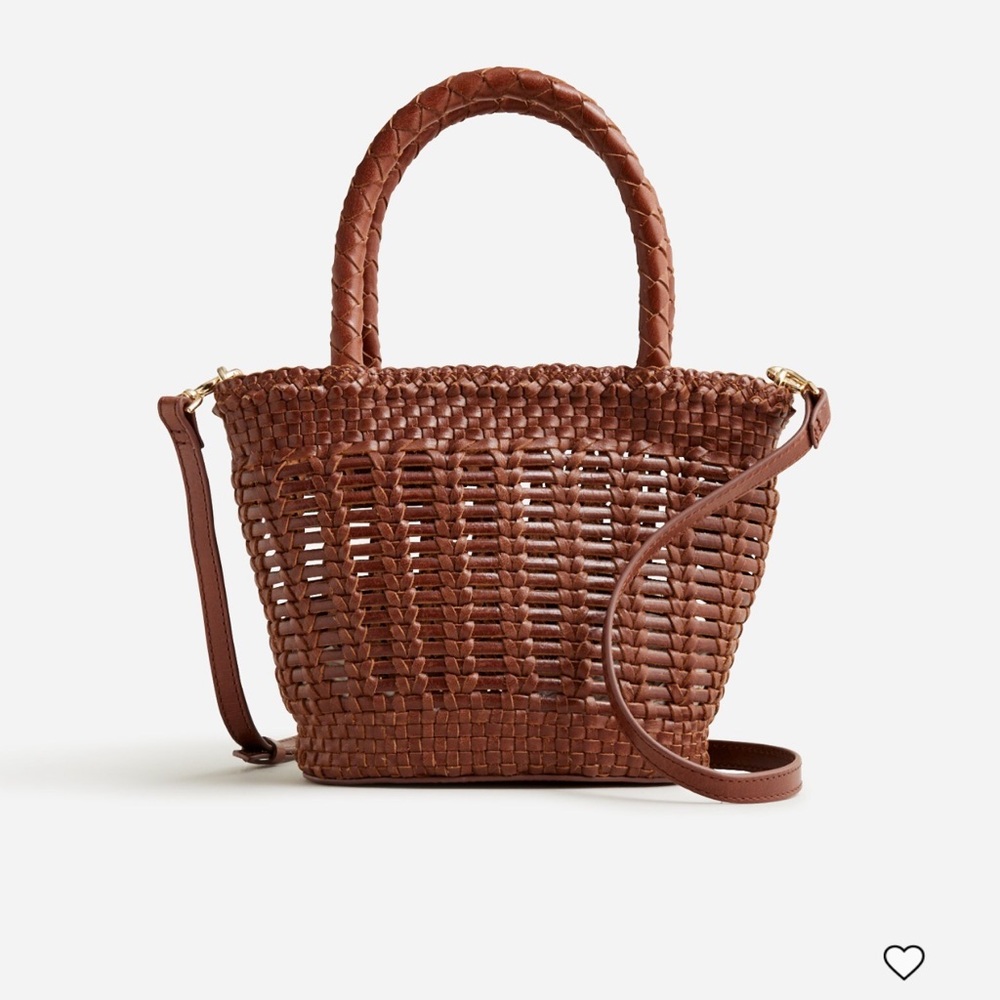 J. Crew small open weave bag NWOT. Sold-out style